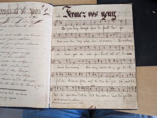 Antique book manuscript cahier - antique, book-manuscript-cahier