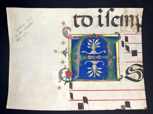 Illuminated initial - initial, “a”